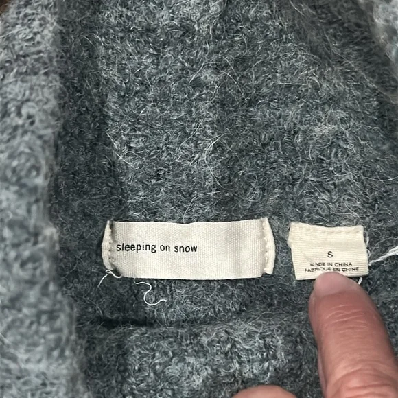 Sleeping on Snow Anthropologie Alpaca/Wool/Mohair Blend Floral Yarn Sweater - Picture 8 of 11